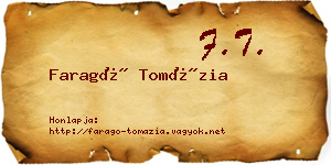 Faragó Tomázia névjegykártya